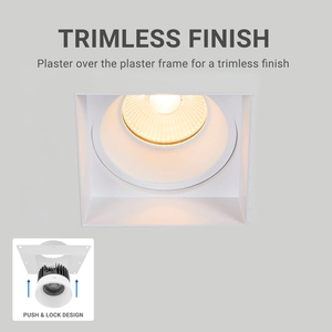 5 colores cambiables Trimless Downlight Trim seleccionable antideslumbrante Trimless empotrable con J-box para Hotel Home para US CA - Product Image 6