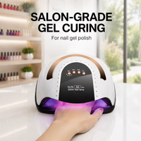 Lampe à ongles électrique UV LED professionnelle portable 268W haute puissance Sun S2 Pro pour le séchage du vernis gel, avec logo, pour salon de manucure