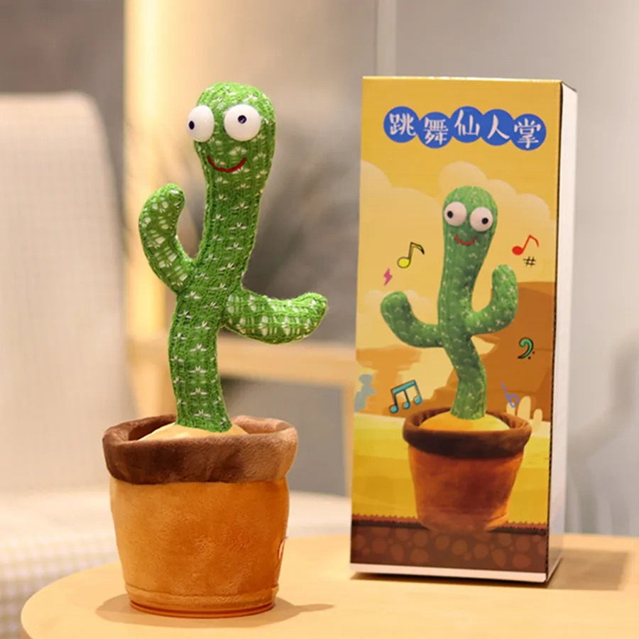 Nieuwe Elektrische Pluche Dans Cactus Dansende Cactus Pluche Speelgoed Bloem Betoverende Dans Cactus