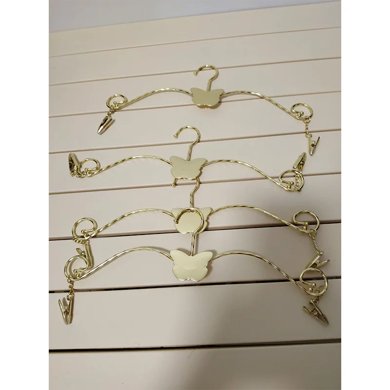 Metal Underwear Clothes Hanger Windproof Laundry Drying Clothing Rack Towel Underwear Sock Holder Laundry Hanger Organizer