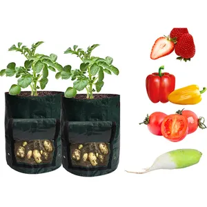 花园番茄播种机，带把手，用于蔬菜通风植物种植袋