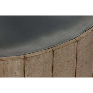 Table basse en bois de sapin MDF 90x90x30 cm couleur naturelle - Product Image 3