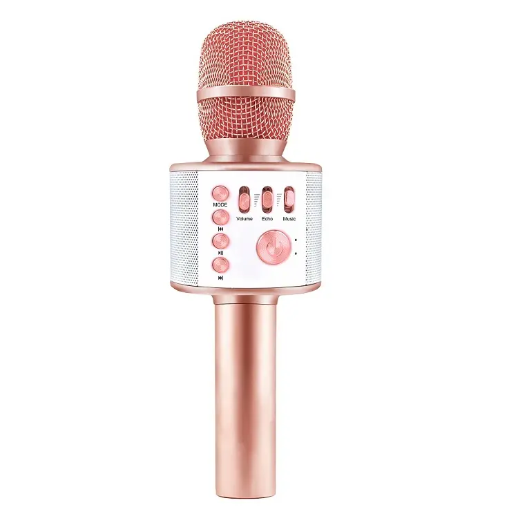 Best Selling Portable Home Gathering Bluetooths Karaoke BT Wireless High Quality Recording And Singing Home Microphone