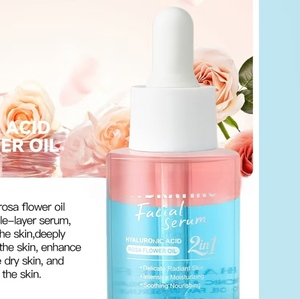 Sérum double couche biologique 30 ml à l'acide hyaluronique, au collagène, à la consoude et à la vitamine C, hydratant visage aux herbes pour le soin de la peau - Product Image 5