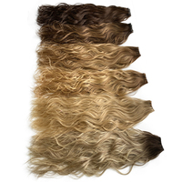 Haiyi Hair 12A Grade for Genius Weft Extensions de cheveux humains ondulés à double tirage Trame de génie droite