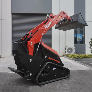 <span class=keywords><strong>Loader</strong></span> Mini Skidsteer V1000 Compact Stand-on Langsung dari Pabrik dengan Track Karet, Bersertifikasi <span class=keywords><strong>CE</strong></span> EPA, Mesin Kubota, Bucket Depan - Product Image 5