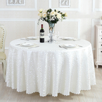 Vente en gros de linge de table rond en polyester de style américain couverture de table de mariage violet nappes de luxe pour table de fête à manger