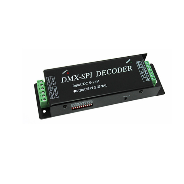 Magic LED Strip Decoder DMX-SPI Decoder Pixel Tape Decoder for RGB 5V 12V 24V WS2812B WS2811 LED Strips