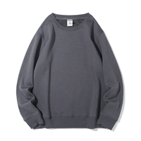 Sweat-shirt unisexe en polaire 350g à col rond, respirant, écologique, imprimé, tricoté pour le printemps, imperméable, tailles XL XS, polyester/coton