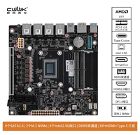 Routeur souple industriel Changwang AMD-8845HS, carte mère Mini-ITX pour PC, NAS 'Monster Board' avec 4 ports LAN 2.5G et stockage 9 baies