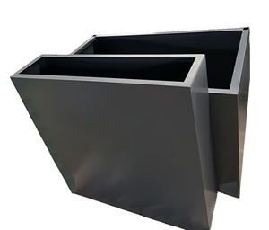 <span class=keywords><strong>Jardinière</strong></span> carrée en aluminium thermolaqué personnalisable pour plantes hautes et fleurs, décoration extérieure <span class=keywords><strong>DIY</strong></span> - Product Image 6