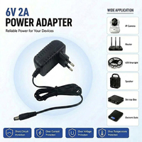 Adaptateur secteur de bonne qualité 6V 2A, adaptateur secteur AC/DC 6V 2000mA 12W, alimentation 6V2A pour éclairage LED