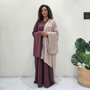 Wholesale Dubai Beautiful <b>Modest</b> Handmade <b>Satin</b> Silk Abaya Flared Floor Length Traditional Islamic Women's Clothing Breathable - Product Image 1