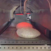 Petite machine Naan Chapati Roti Shawarma Lavash Machine à pain pita libanaise arabe Ligne de production de four à pain plat arabe