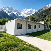 Maison conteneur modulaire pliable en Z, 2 chambres, bureau préfabriqué portable, hébergement écologique au design moderne