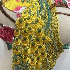 Peacock Phoenix <span class=keywords><strong>Bird</strong></span>刺繍パッチは、Cheongsamウェディングドレス用のアップリケに縫い付けられています - Product Image 2