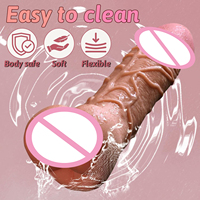 Dildo de Silicona Suave 2 en 1 con Diseño Realista de Vagina y Pene, Masturbadores Masculinos con Textura 3D Realista para la Masturbación Masculina