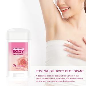 Déodorant corporel à la rose 75g, contrôle des odeurs pendant 72 heures, parfum frais, déodorant anti-transpirant en stick pour femmes - Product Image 5