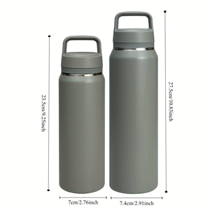 Stainless Steel Vacuum Insulated Water <b>Bottle</b> Portable Leak Proof <b>Thermos</b> Straight Cup for Travel Office - Product Image 2