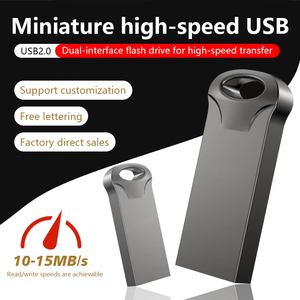 <span class=keywords><strong>Clé</strong></span> <span class=keywords><strong>USB</strong></span> miniature en métal avec logo <span class=keywords><strong>personnalisé</strong></span>, haute vitesse USB2.0, 8 Go-128 Go, nouvelle garantie de 3 ans, <span class=keywords><strong>porte</strong></span>-clés - Product Image 5