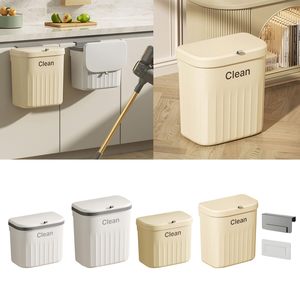 Cubo de basura de cocina doble cara para colgar en la pared, con tapa, para gabinetes, venta al por mayor - Product Image 6