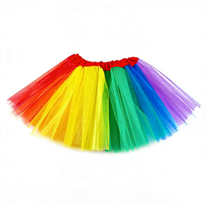 Disfraz de Payaso para Mujer, Traje de Circo con Plumas, Diadema, Falda Tutú Arcoíris, Guantes, Calcetines, Tirantes Ajustables en Y, Corbata de Moño, Carnaval - Product Image 4
