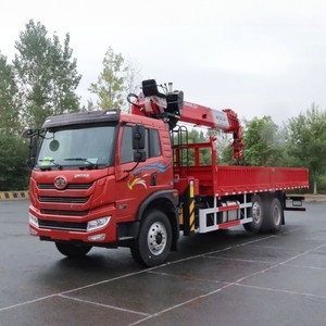 รถบรรทุกติดเครน FAW 10 ตัน แบบยกได้ พร้อมเครนแขนตรง 6x4 บูมแข็ง รถเครนเคลื่อนที่ - Product Image 3