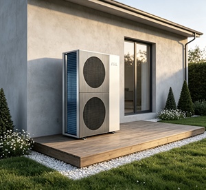 Pompe à chaleur à entraînement direct A+++ pour climatisation centrale, chauffage par le sol, eau chaude sanitaire, source d'eau chaude, usine - Product Image 5