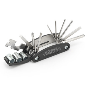 Kit d'outils multifonctions pour vélo G3 16 en 1, outils de réparation pliables portables de qualité supérieure, plaqués chrome, pour l'entretien du cyclisme - Product Image 1