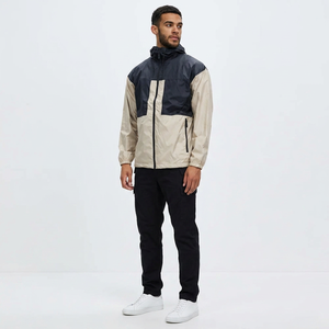 Best Design <b>Men's</b> <b>Lightweight</b> Windbreaker <b>Jacket</b> Custom Logo Printing Professional Polyester Material Stand Collar Canvas Fabric - Product Image 1