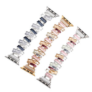 Bande élastique géométrique vibrante pour <span class=keywords><strong>Apple</strong></span> <span class=keywords><strong>Watch</strong></span> 42/44/45/49 38/40/41 <span class=keywords><strong>Bracelet</strong></span> créatif pour femme Nouvelle mode pour IWatch 9/8/7/6 - Product Image 2