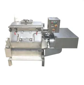 Industrial wheat flour seasoning fines mixing double shafts multi paddles blender machine