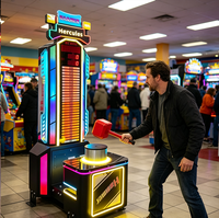 Hammer King III DNB Punching Hammer Arcade Game Coin Operated Motion Sensing for Indoor Amusement Park Shopping Mall Game Center
