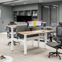 Poste de travail ergonomique 4 pieds manuel réglable en hauteur debout cadre de bureau intelligent Base Table élévatrice bureau exécutif assis debout bureau