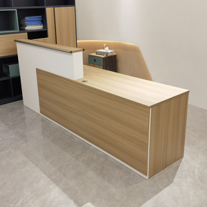 Oem nhà máy bán buôn phong cách hiện đại tùy chỉnh bàn MDF Melamine bệnh viện văn phòng tiếp nhận bảng - Product Image 5