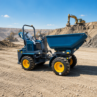 Dumper sur chenilles 3000 diesel, mini-transporteur de chantier tout-terrain