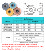 HNMG0906 Insert en carbure pour fraise à face à angle d'approche de 45° pour centre d'usinage CNC double face