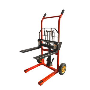 Apilador Manual de Paletas, Elevador de 900 mm de Altura, Mini Apilador, Cadena de Elevación de Alta Resistencia, Apilador Portátil - Product Image 1