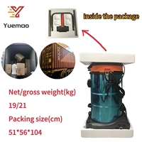 Aspirador de tambor eléctrico de 60L/70L/80L con función húmeda y seca de 2400W/3600W para el hogar, garaje al aire libre, Hotel certificado GS