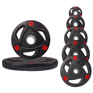 Fabrication directe haltères haltères <span class=keywords><strong>haltérophilie</strong></span> ensemble de plaques de pare-chocs en caoutchouc noir pour salle de sport à domicile - Product Image 1
