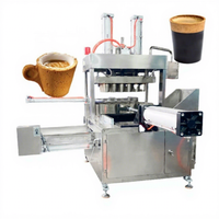 Machine à fabriquer des gaufrettes comestibles industrielles OCEAN Machine à fabriquer des cônes à gaufres en sucre Machine à fabriquer des tasses à café à biscuits