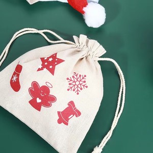 Bolsa de Cocina de Lino Orgánico Reutilizable Personalizada con Cordón, para Regalos de Boda, Dulces o Algodón - Product Image 3
