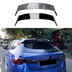Bmw <b>Rear</b> <b>Spoiler</b> Piano Black Carbon Fiber Texture Ducktail For 1 Series F70 M Sport 2024+ Trunk Wing - Product Image 1