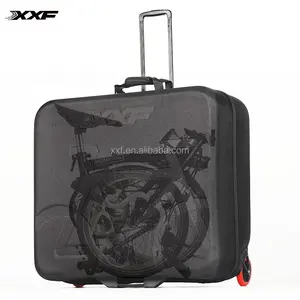 XXF 18-20英寸厚自行车携带吊舱折叠自行车旅行箱，用于空中旅行便携式自行车包箱