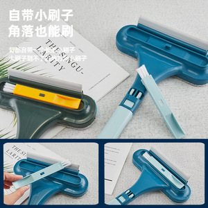Double Sided Window Cleaning Brush With <b>Squeegee</b> And Scrubber For Glass And Frame Cleaning - Product Image 4