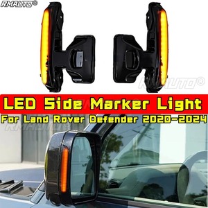ไฟเลี้ยวข้าง LED สำหรับ Land Rover Defender ปี 2020-2024 ไฟเลี้ยวแบบ Repeater ไฟสัญญาณไฟเลี้ยว อุปกรณ์ตกแต่งรถยนต์ - Product Image 1