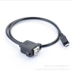 Adaptateur Micro USB vers USB B femelle avec trous de fixation pour extension de charge de téléphone portable - Product Image 3
