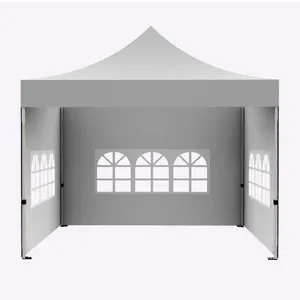 מחיר מפעל מותאם אישית מסחרי מסגרת פלדה אוהל חופה קידום פופ אפ מתקפל אוהל חופה לאירועים חיצוניים עם 4 קירות צד מלאים