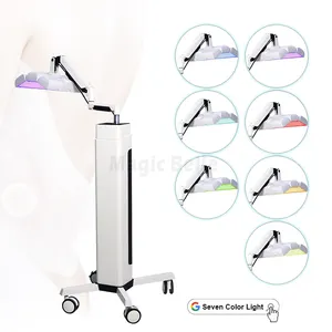 Lifting facial de led, terapia de rejuvenescimento da pele pdt com 7 cores