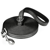 Laisse d'entraînement pour chien en nylon moderne, réfléchissante et durable, 20 pieds de long, imperméable pour activités de plein air et jeux sur la plage - Yilin Pet